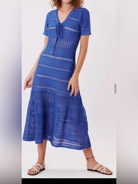 DERHY
Helene Blue Knit Midi Dress